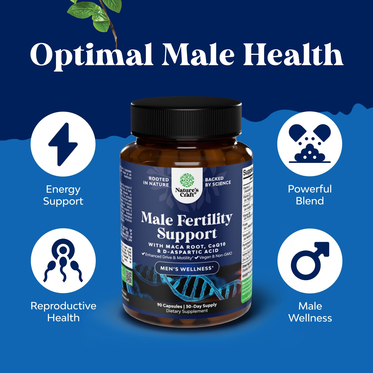 Foto 5 | Suplemento Pre Conception Natures Craft 90 Capsulas - Venta Internacional