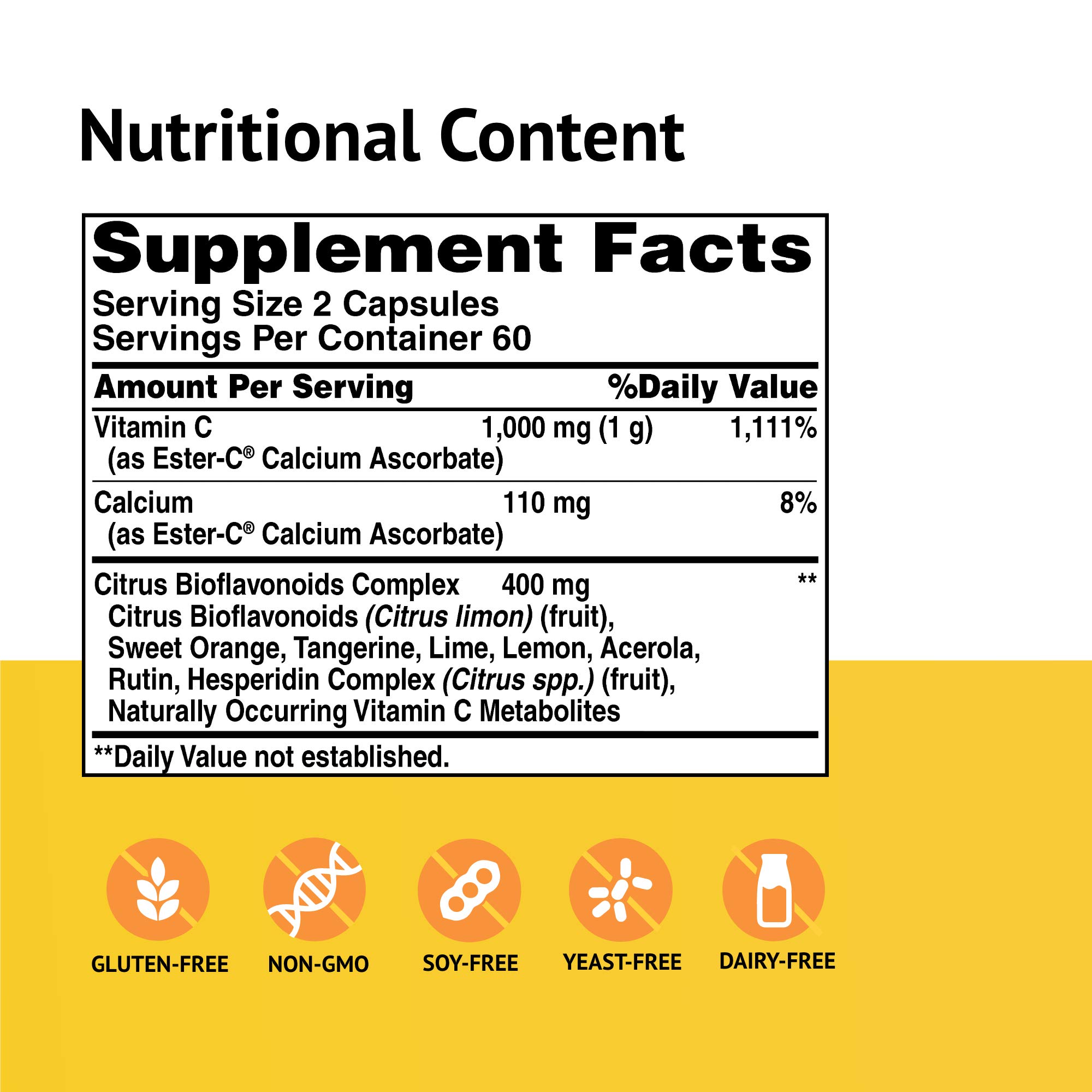 Foto 3 pulgar | Suplemento American Health Ester-C con Bioflavonoides Cítricos 1000 mg - Venta Internacional