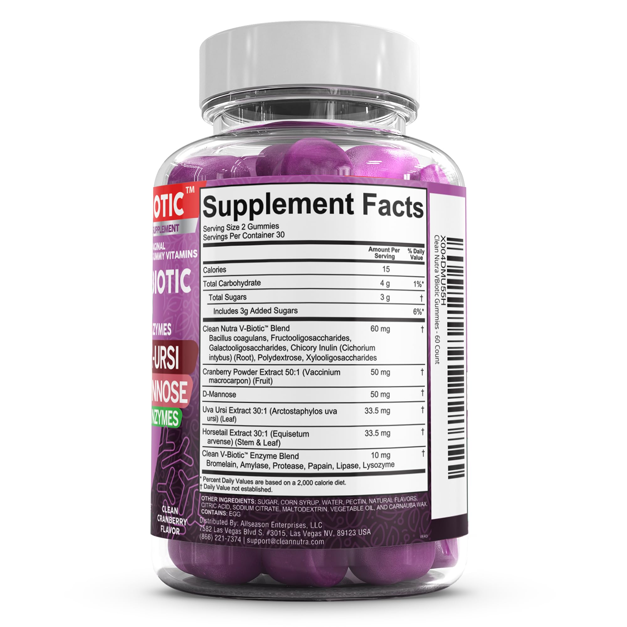 Foto 3 | Probióticos Clean Nutraceuticals Vaginales 60 Piezas - Venta Internacional