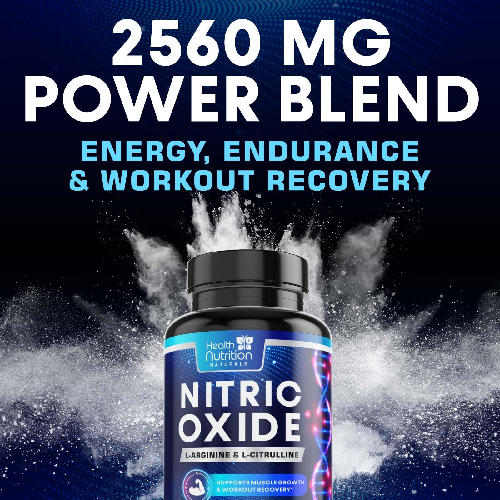 Foto 6 | Óxido Nítrico De Supplement Health Nutrition Naturals 120 Cápsulas - Venta Internacional