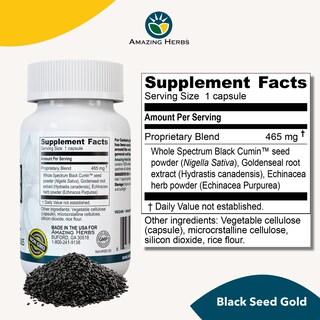 Foto 2 | Suplemento Amazing Herbs Whole Spectrum Black Seed Gold- Venta Internacional