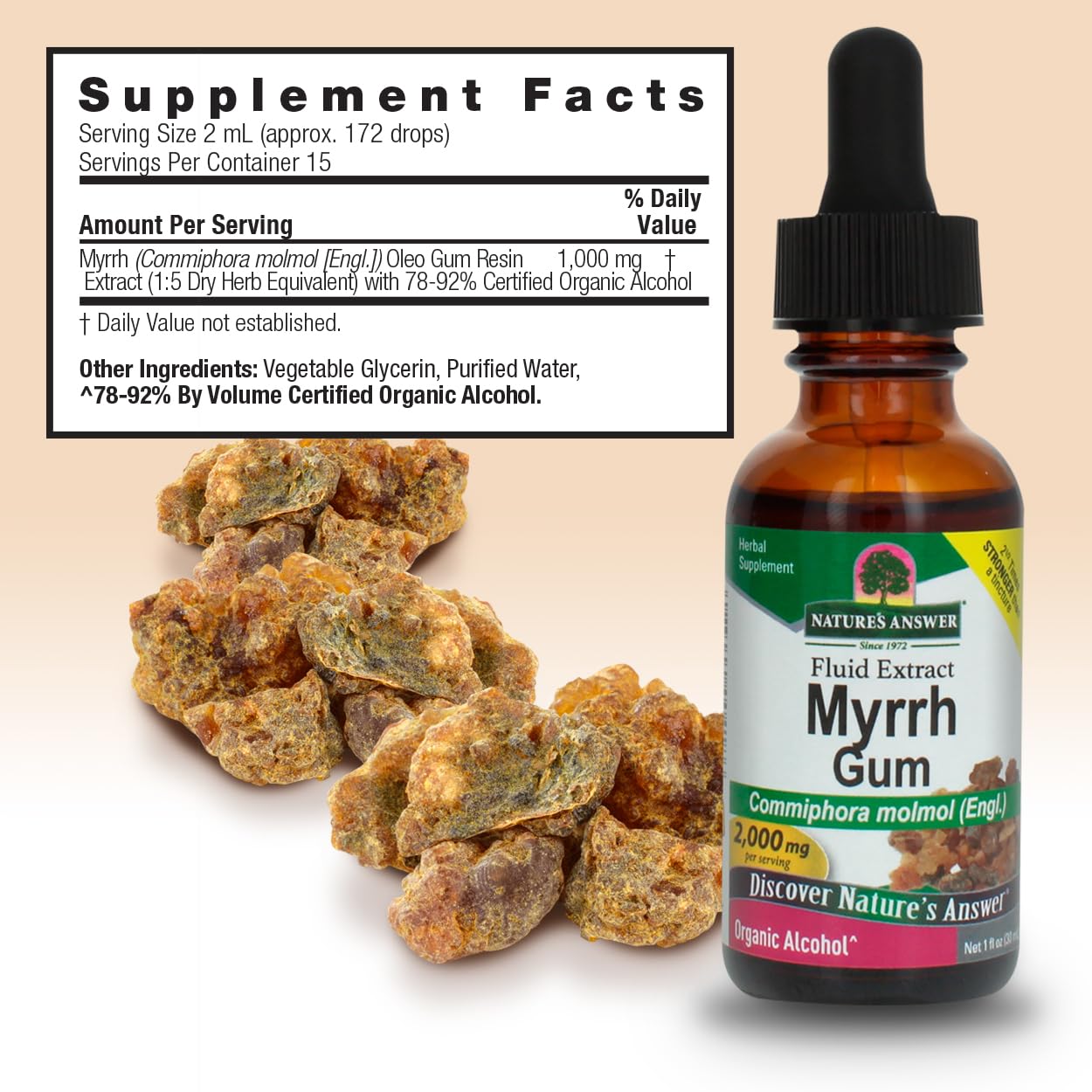 Foto 5 pulgar | Suplemento Nature's Answer Myrrh Ole Gum Resin 30 Ml - Venta Internacional