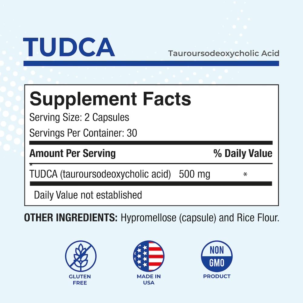 Foto 3 pulgar | Tudca P Puregen Labs 60 Cápsulas-Venta Internacional