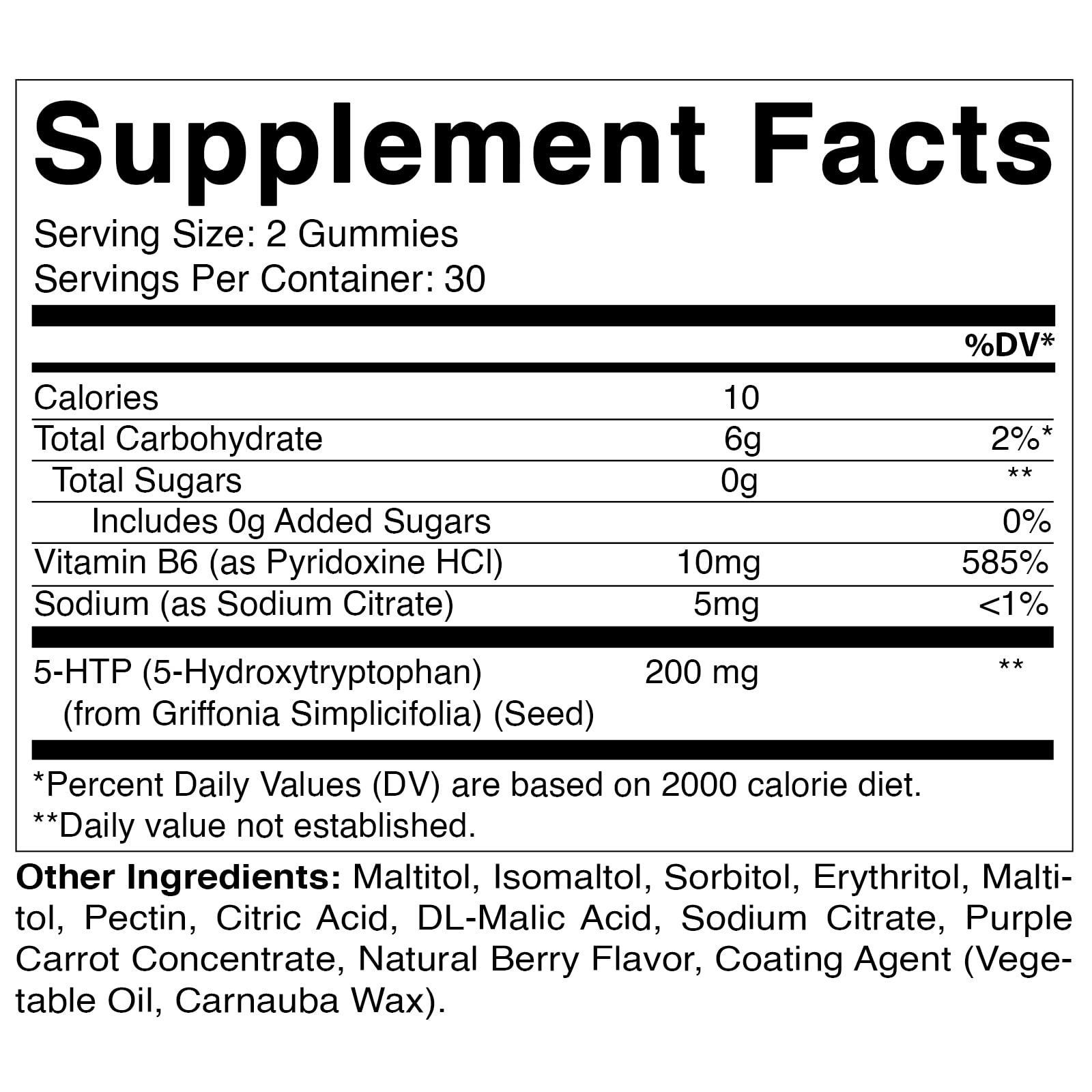 Foto 3 pulgar | Gomitas Vitamatic 5-htp Sin Azúcar 200 Mg Con B6 60 Unidades - Venta Internacional.