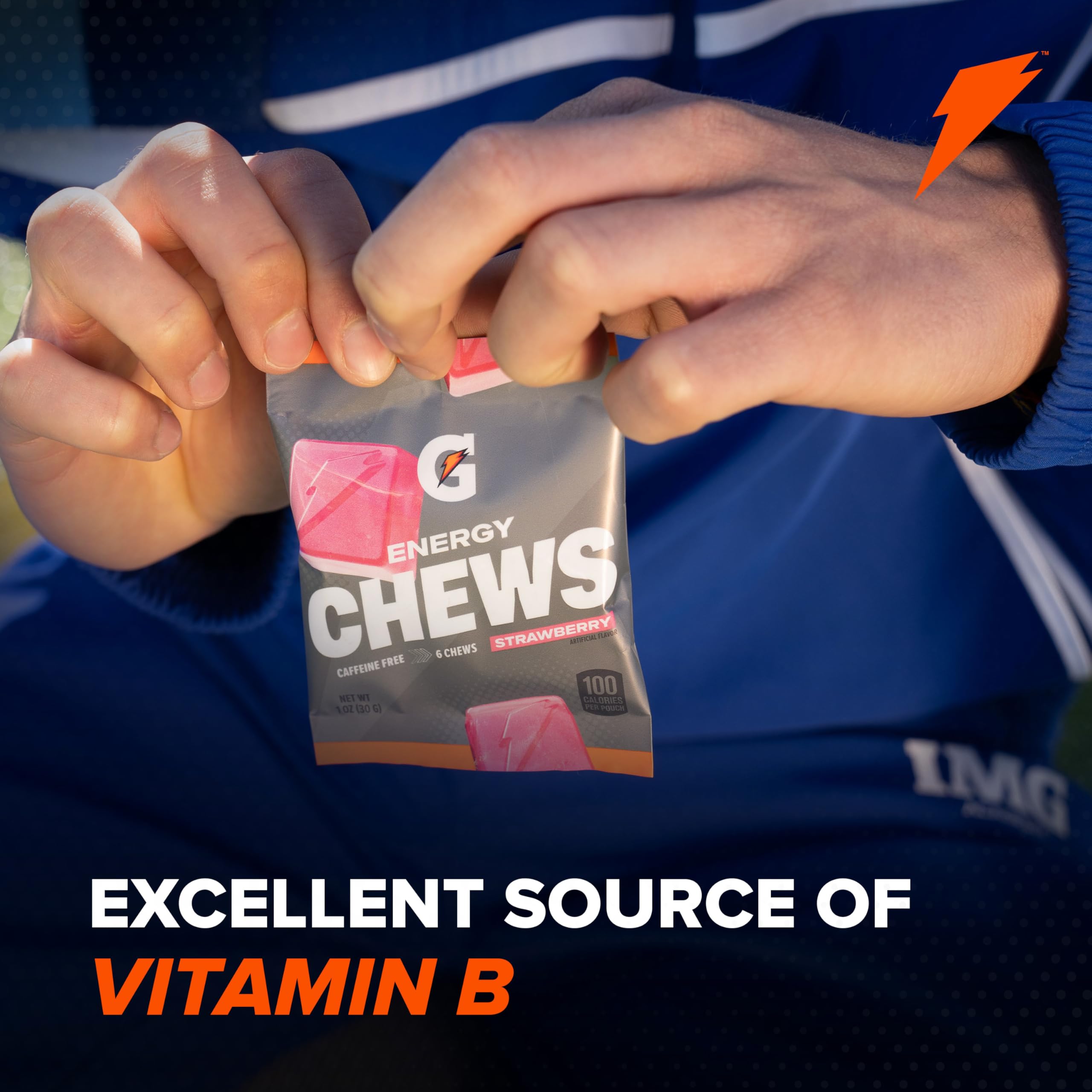 Foto 5 pulgar | Energy Chews Gatorade Cool Blue Vitamina B12 30 g 16 Paquetes - Venta Internacional