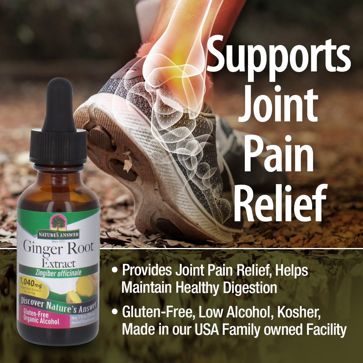 Foto 4 pulgar | Suplemento Nature's Answer Extracto de Jengibre 30 Ml - Venta Internacional