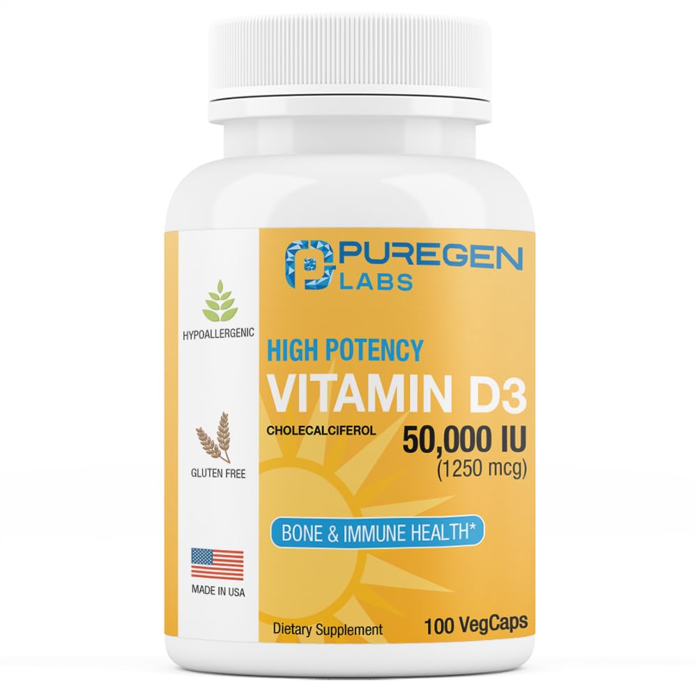 Foto 2 pulgar | Vitamina D3 P Puregen Labs 100 Cápsulas-Venta Internacional