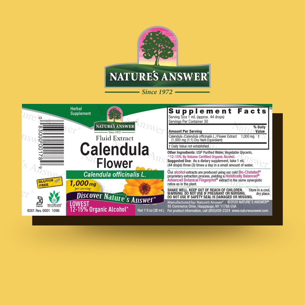 Foto 2 | Suplemento Nature's Answer Flores de Caléndula 30 Ml - Venta Internacional