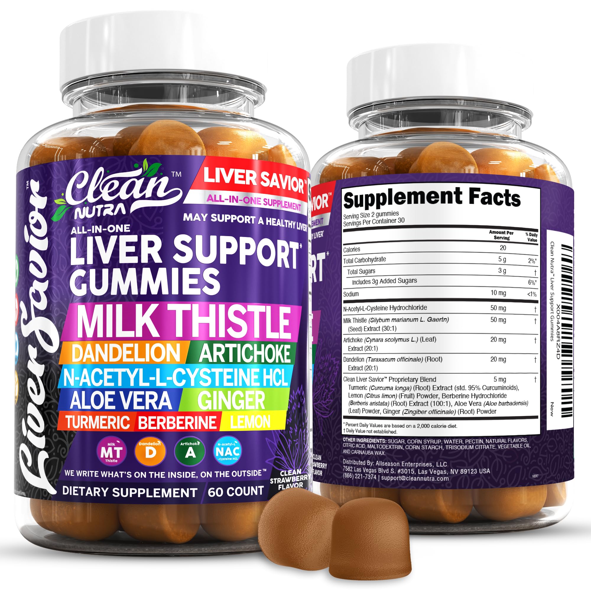 Foto 1 | Suplemento Clean Nutraceuticals Cardo Mariano 6o Gomitas - Venta Internacional