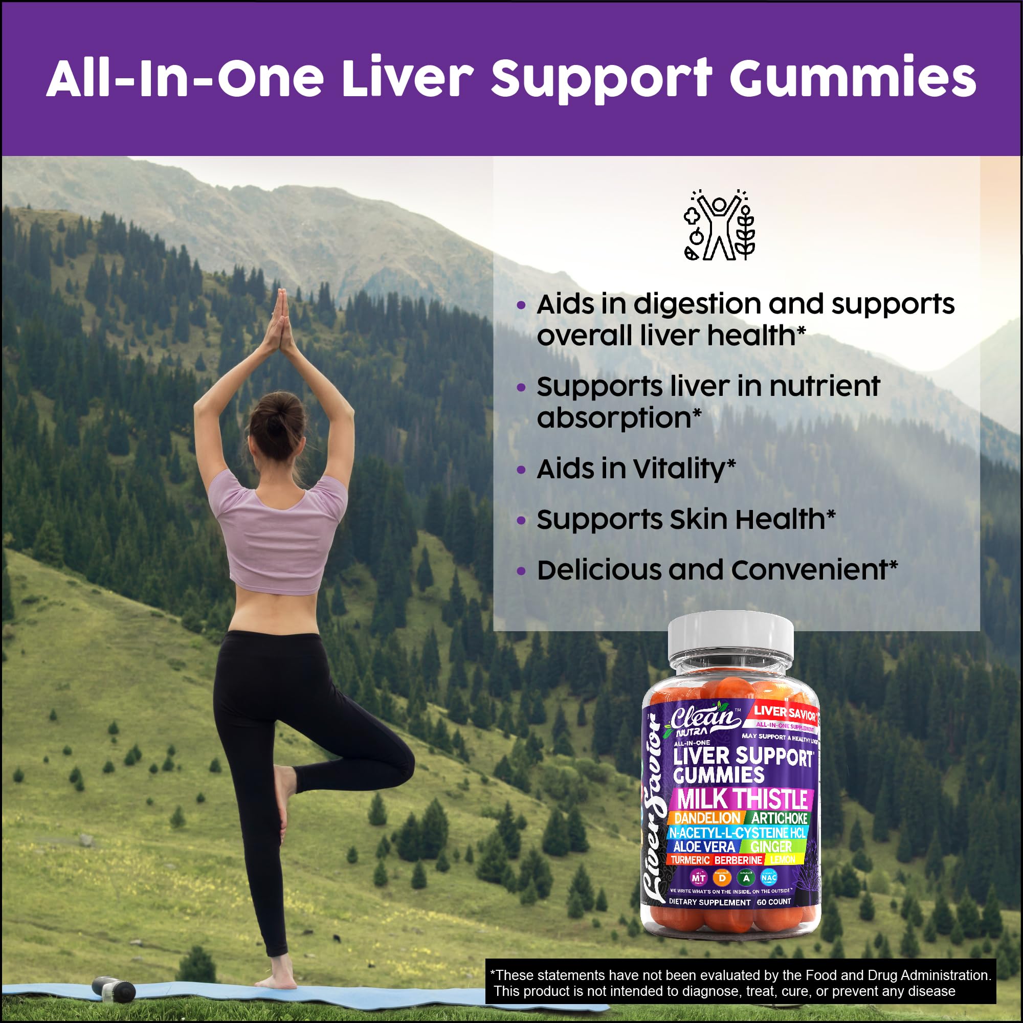 Foto 5 pulgar | Suplemento Clean Nutraceuticals Cardo Mariano 6o Gomitas - Venta Internacional