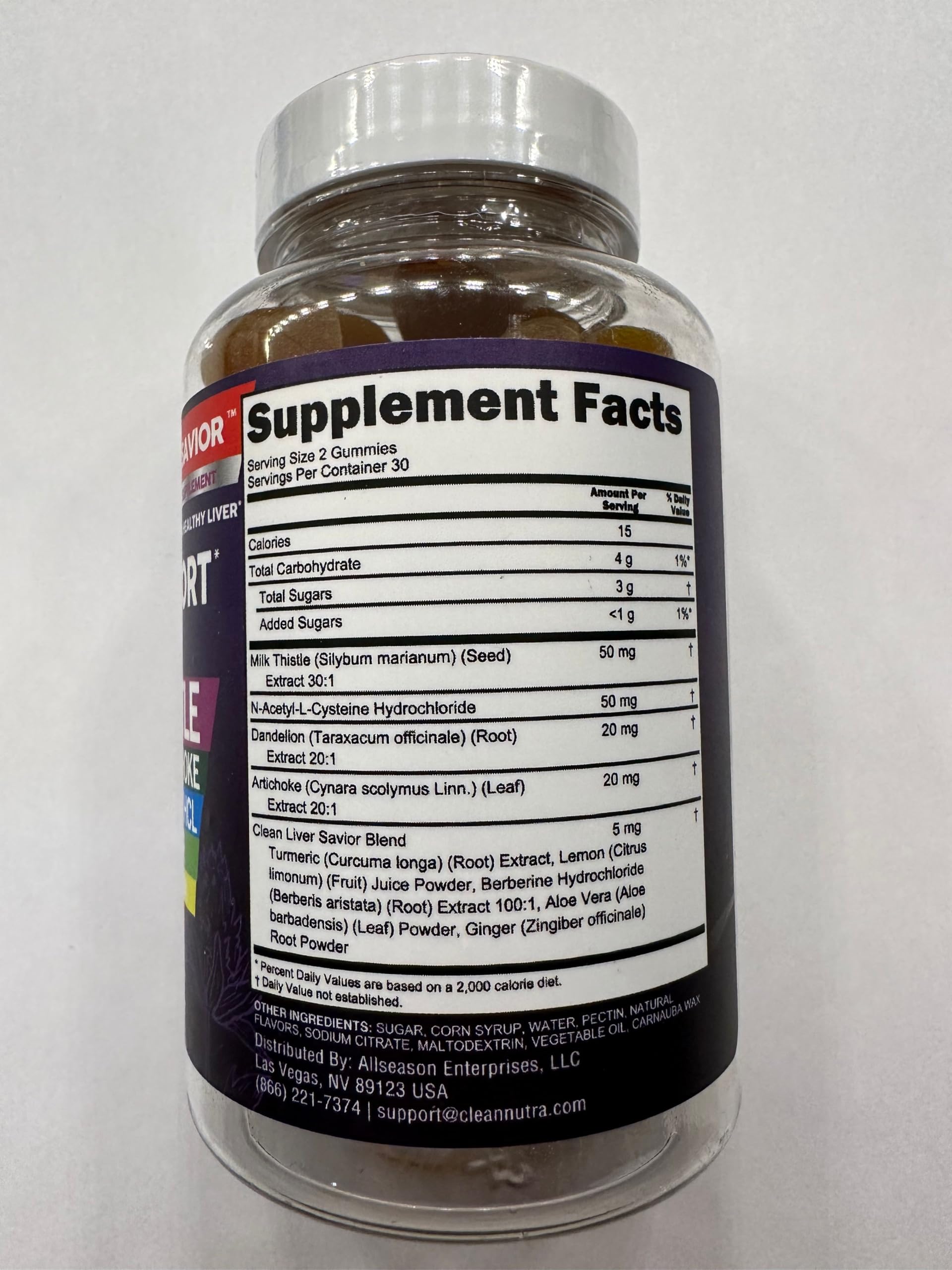 Foto 7 | Suplemento Clean Nutraceuticals Cardo Mariano 6o Gomitas - Venta Internacional