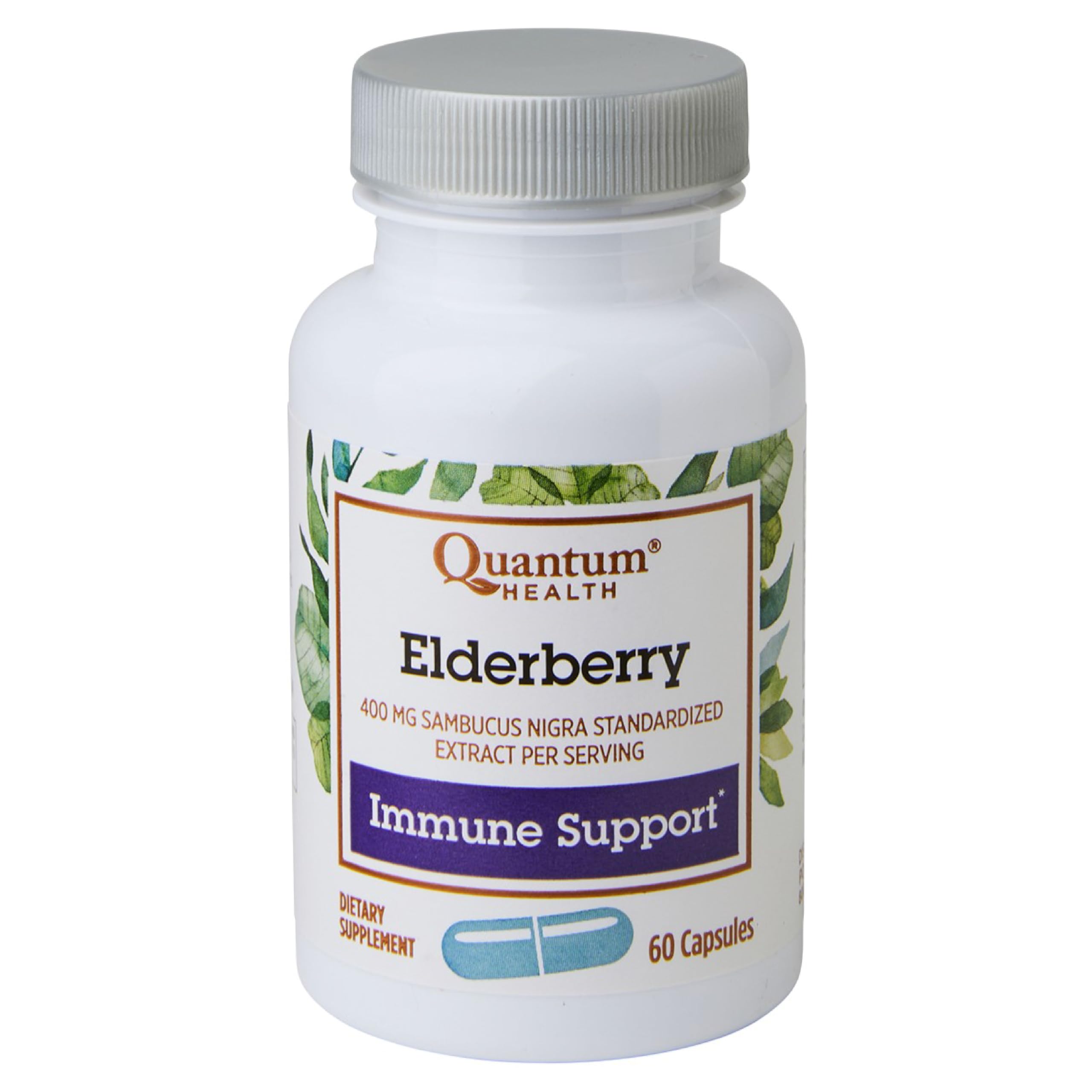Foto 2 pulgar | Suplemento Quantum Health Black Elderberry 400 Mg 60 Cápsulas - Venta Internacional
