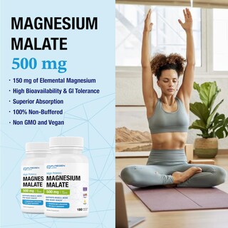 Foto 4 | Malato De Magnesio P Puregen Labs 180 Cápsulas-Venta Internacional