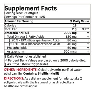 Foto 4 | Suplemento De Aceite De Krill Antártico De Futurebiotics, 2000 Mg, 250 G - Venta Internacional.