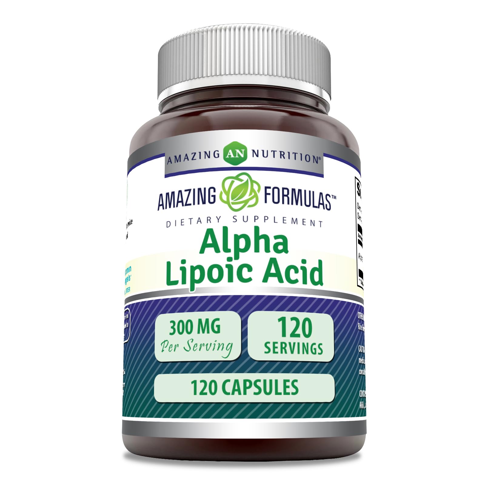Foto 2 pulgar | Suplemento Amazing Formulas De Ácido Alfa Lipoico 300 Mg (120) - Venta Internacional.