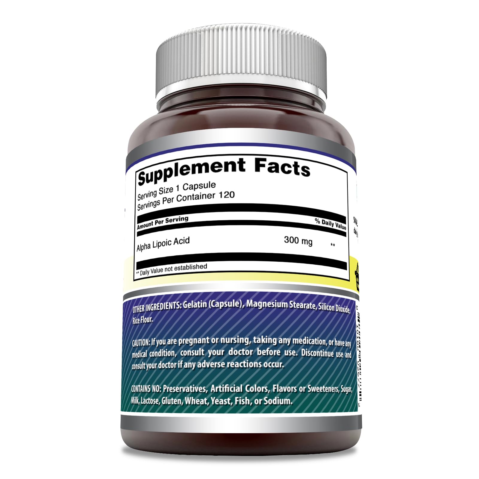 Foto 3 pulgar | Suplemento Amazing Formulas De Ácido Alfa Lipoico 300 Mg (120) - Venta Internacional.