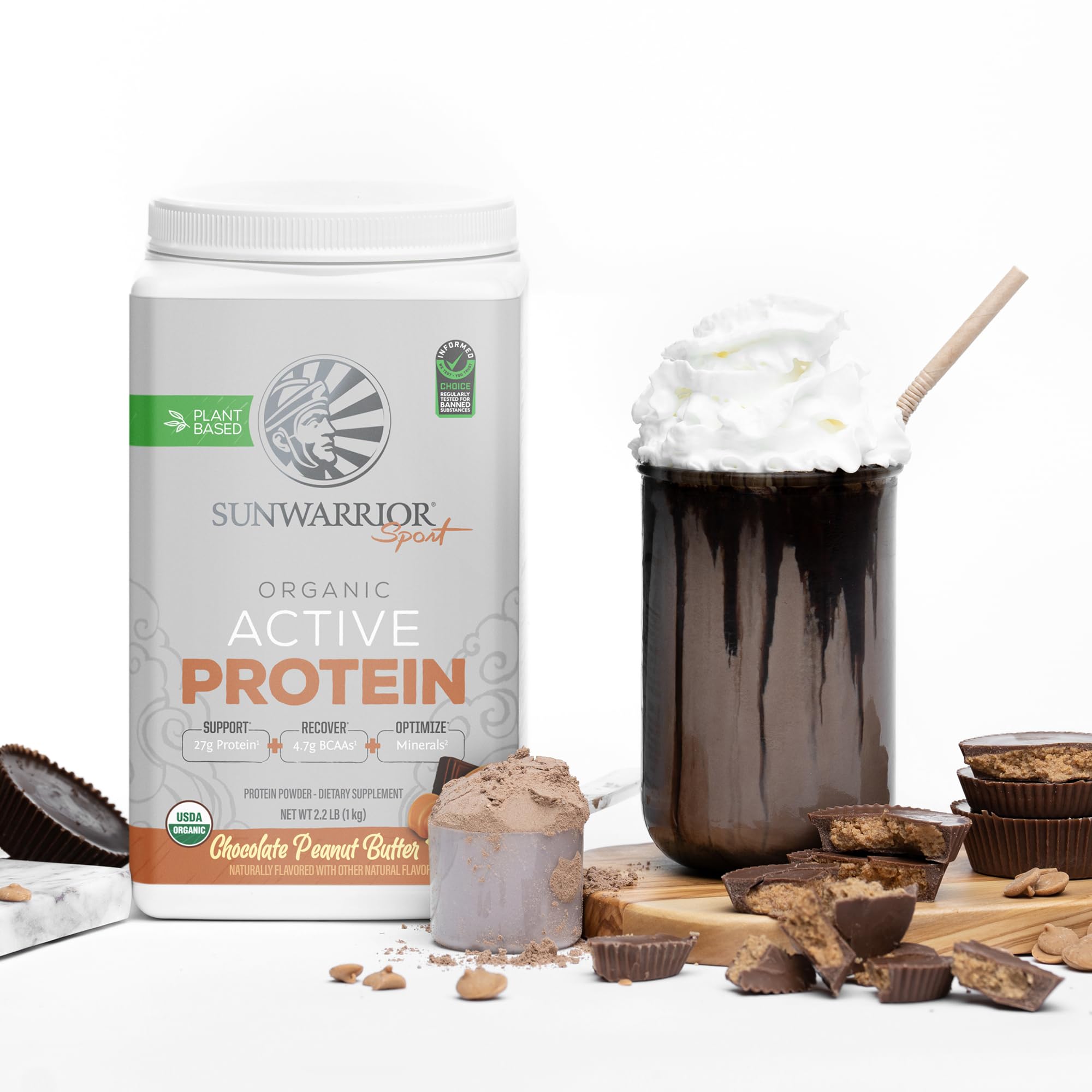 Foto 7 pulgar | Proteína En Polvo Sunwarrior Organic A Base De Plantas, Chocolate Pb - Venta Internacional.