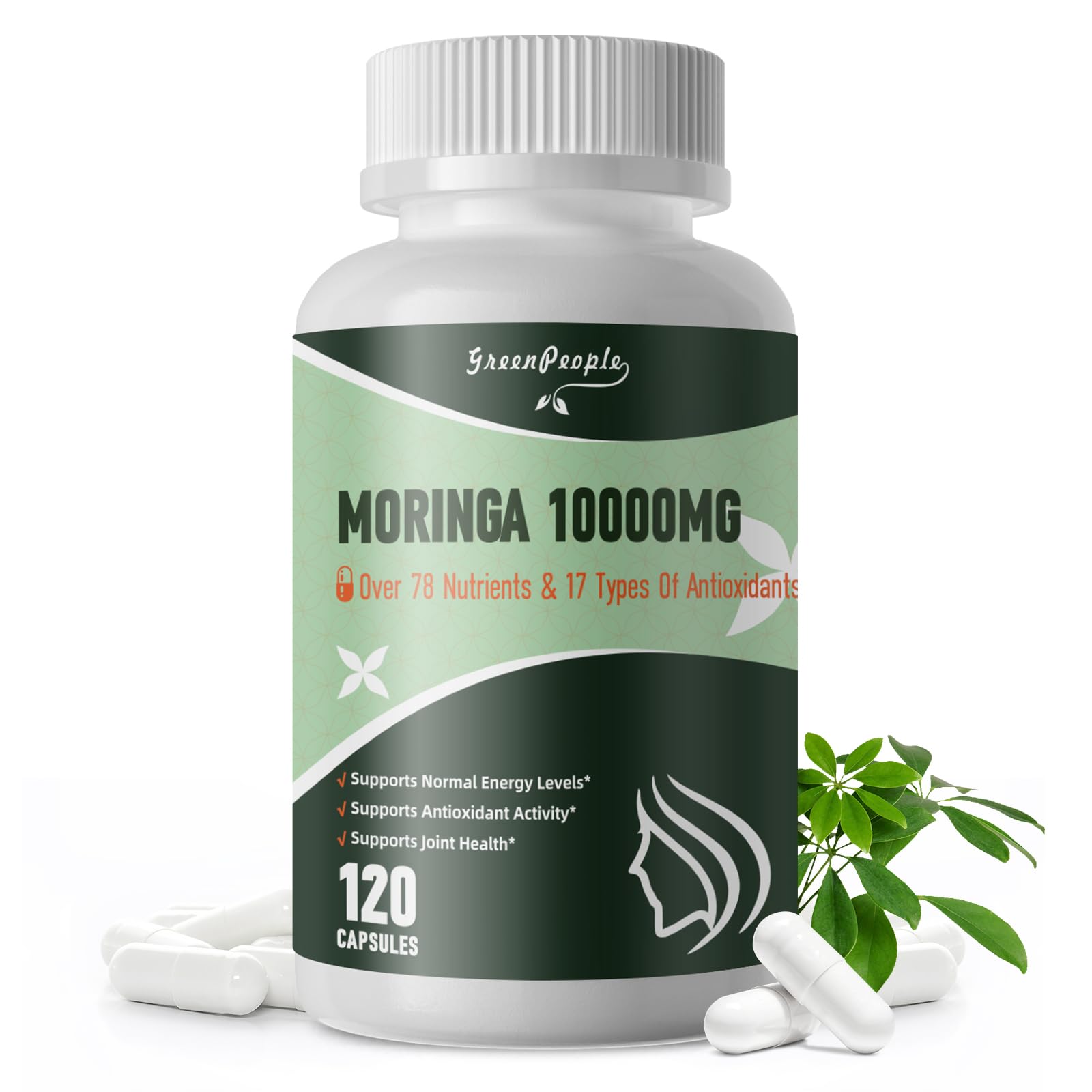 Foto 2 pulgar | Suplemento Greenpeople Moringa En Cápsulas 1000 Mg 120 Piezas - Venta Internacional.