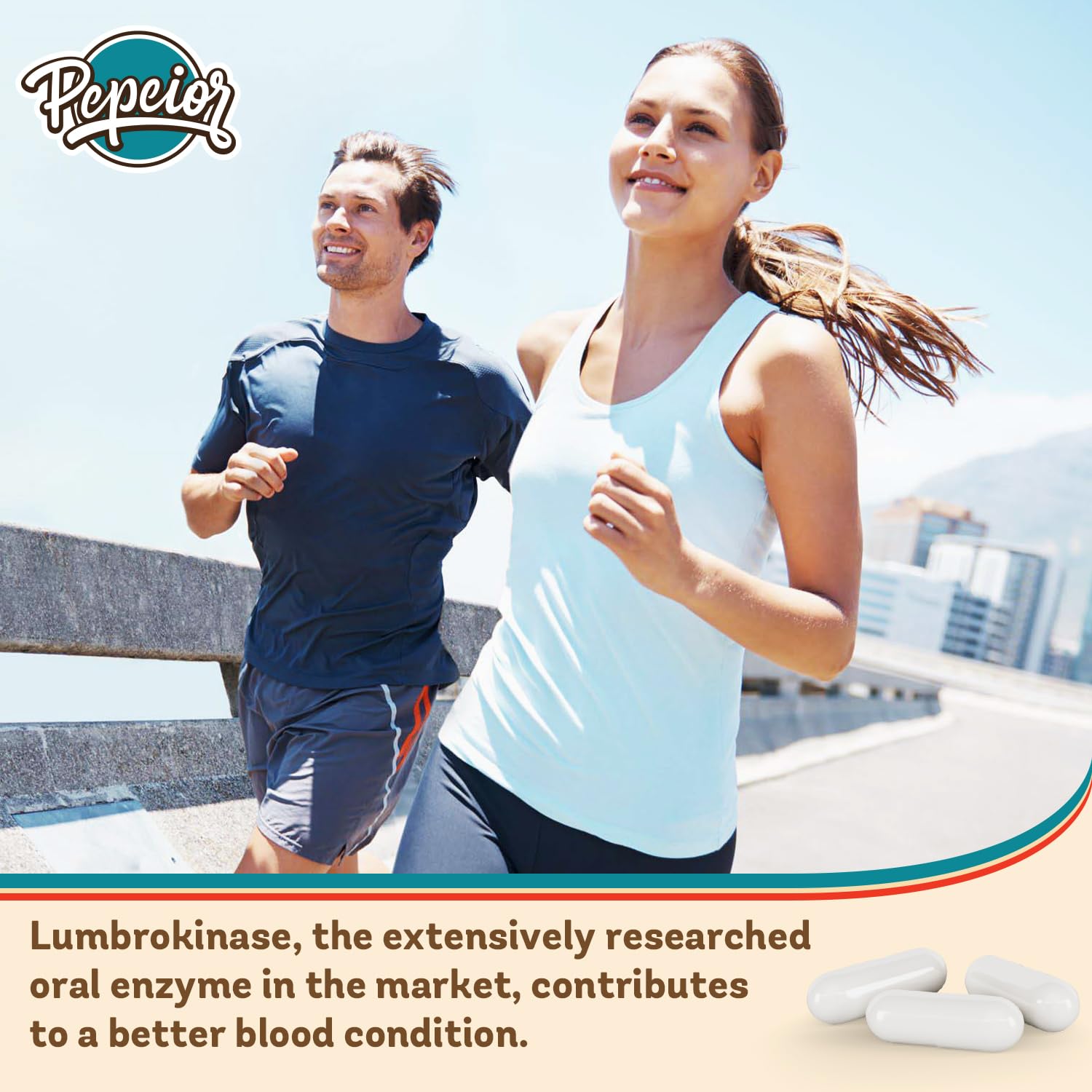 Foto 5 | Suplemento Perior De Lumbroquinasa 200 Mg (1 500 000 Ku) 90 Cápsulas - Venta Internacional.