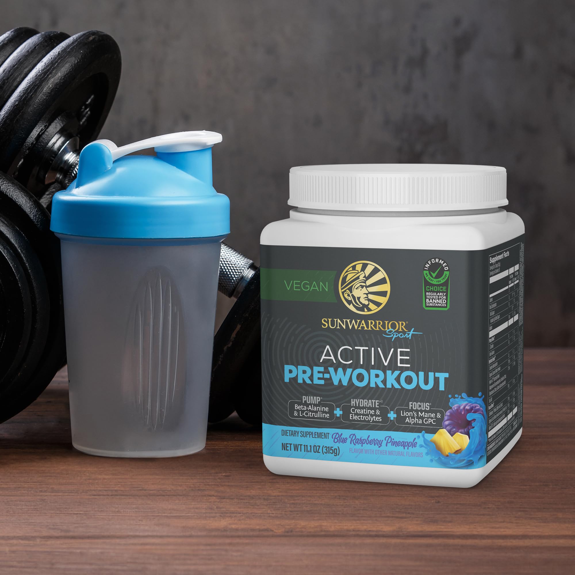 Foto 8 pulgar | Suplemento Preentrenamiento Sunwarrior Active Blue Raspberry 30s - Venta Internacional.