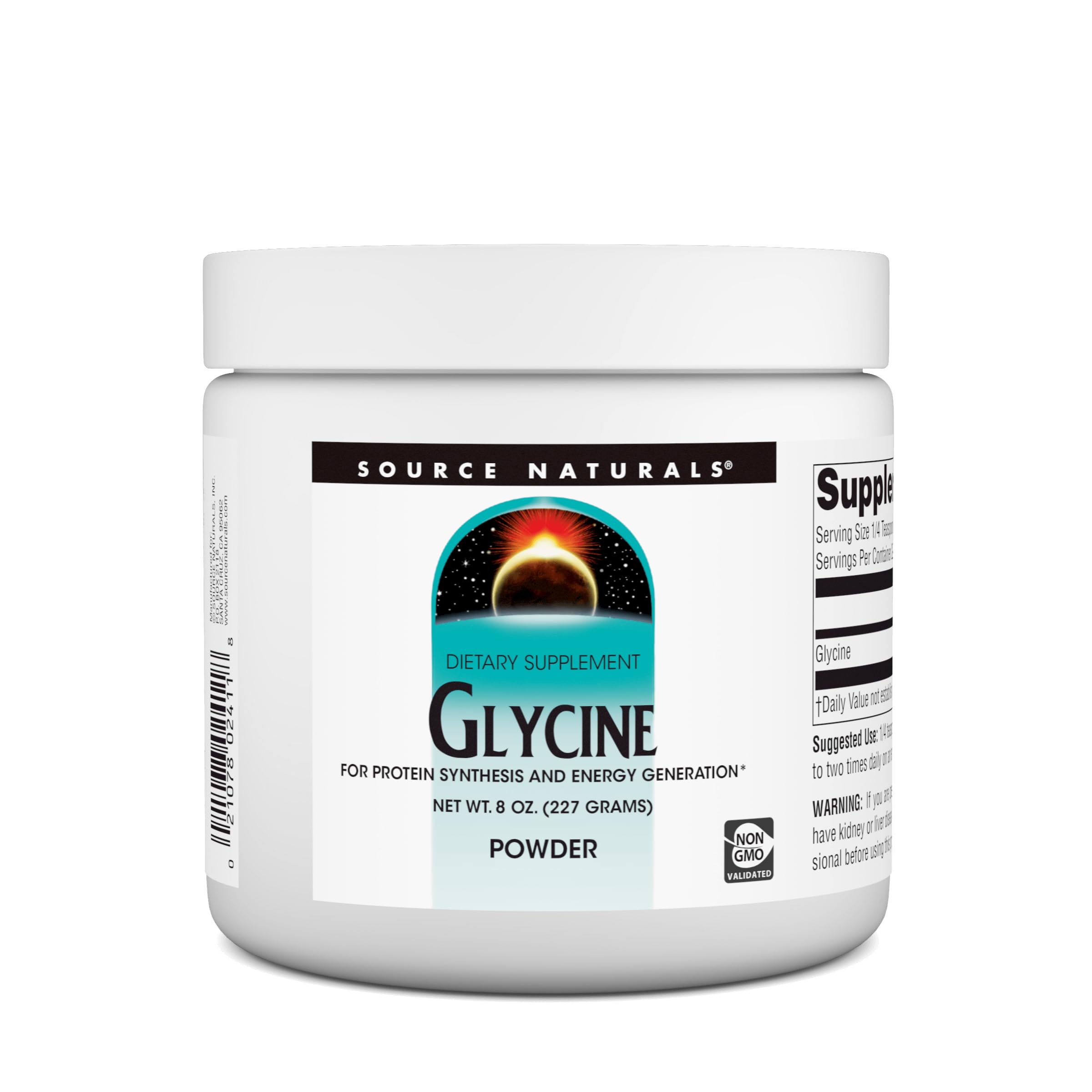 Foto 2 pulgar | Polvo De Glicina De 45 G De Supplement Source Naturals - Venta Internacional.