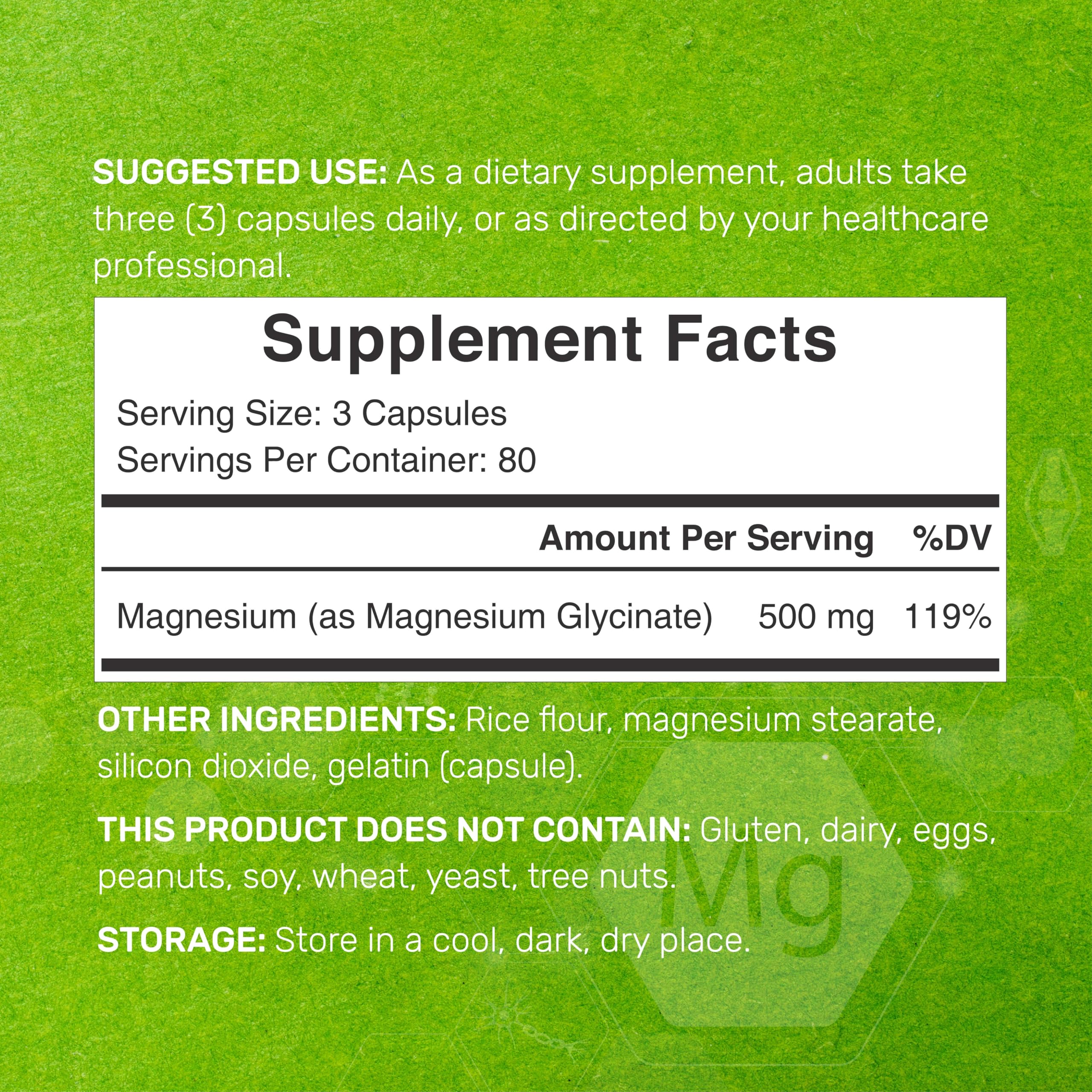 Foto 3 pulgar | Suplemento De Magnesio Deal Supplement Max Strength 500 Mg - Venta Internacional.