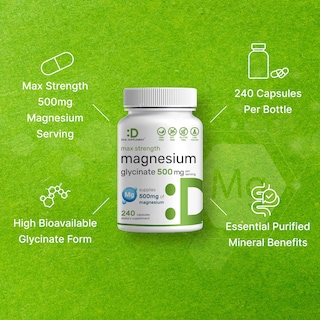 Foto 4 | Suplemento De Magnesio Deal Supplement Max Strength 500 Mg - Venta Internacional.
