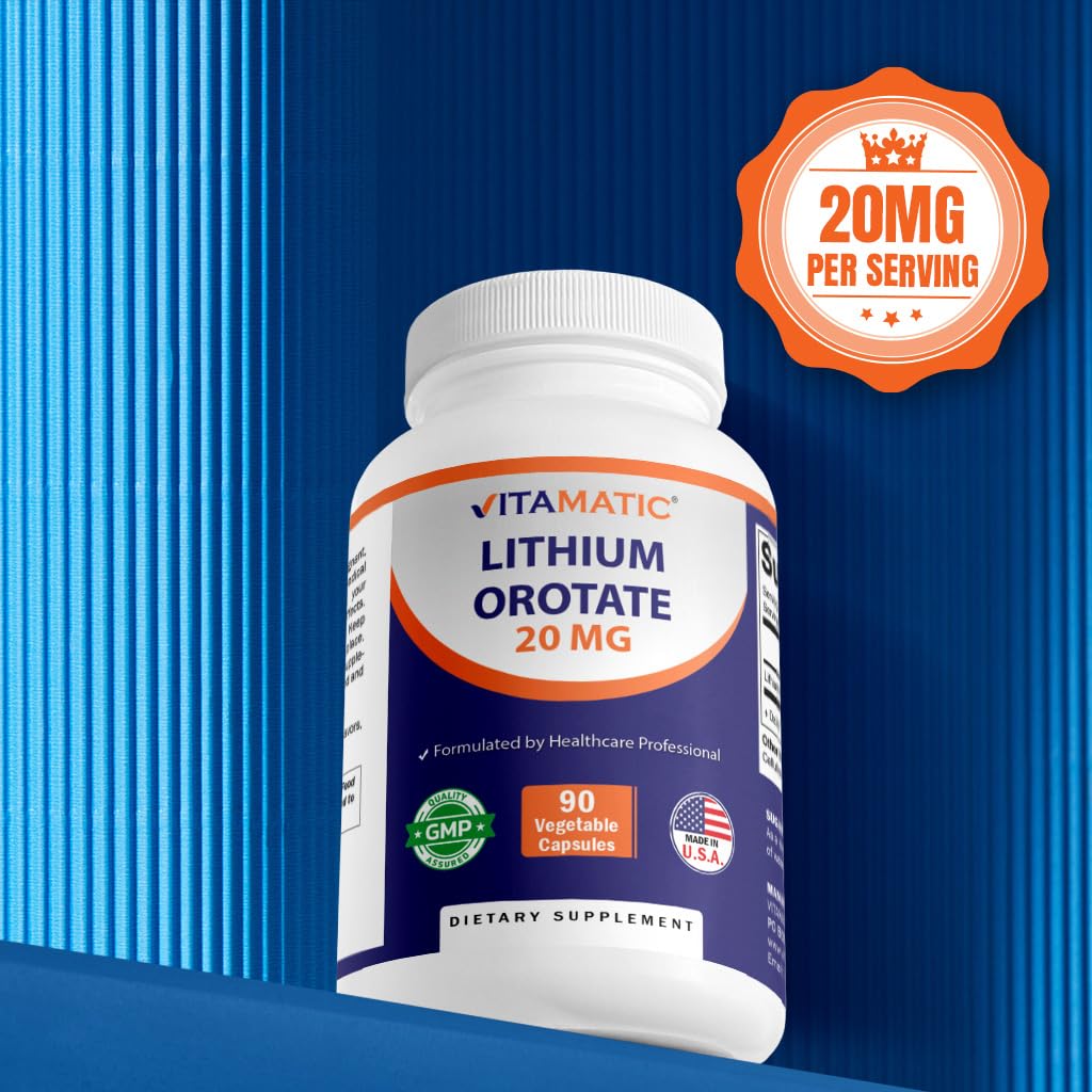 Foto 8 pulgar | Suplemento Vitamático De Orotato De Litio 20 Mg 90 Cápsulas - Venta Internacional.