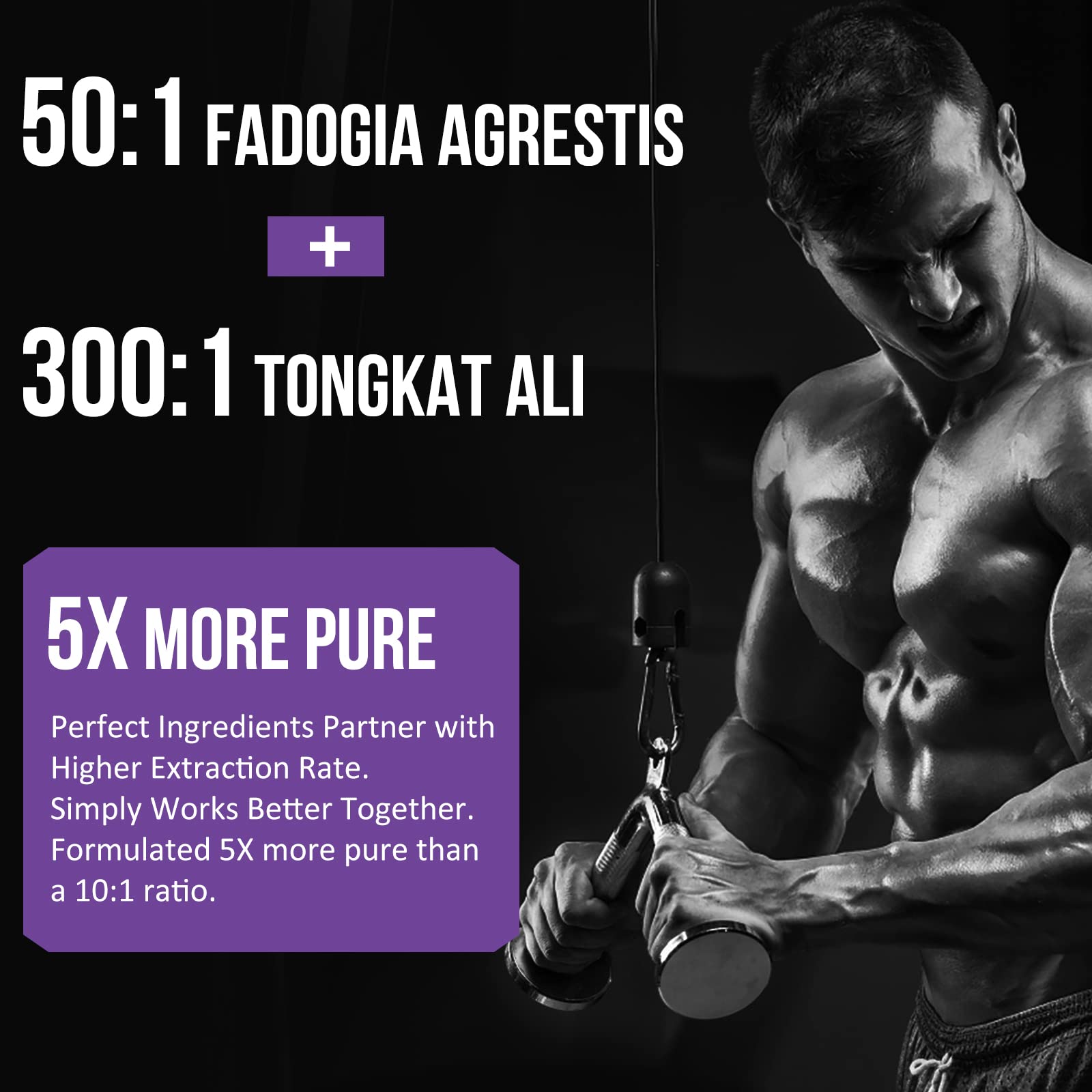Foto 4 | Suplemento Thalacy Fadogia Agrestis 1400 Mg Y Tongkat Ali 1000 Mg - Venta Internacional.