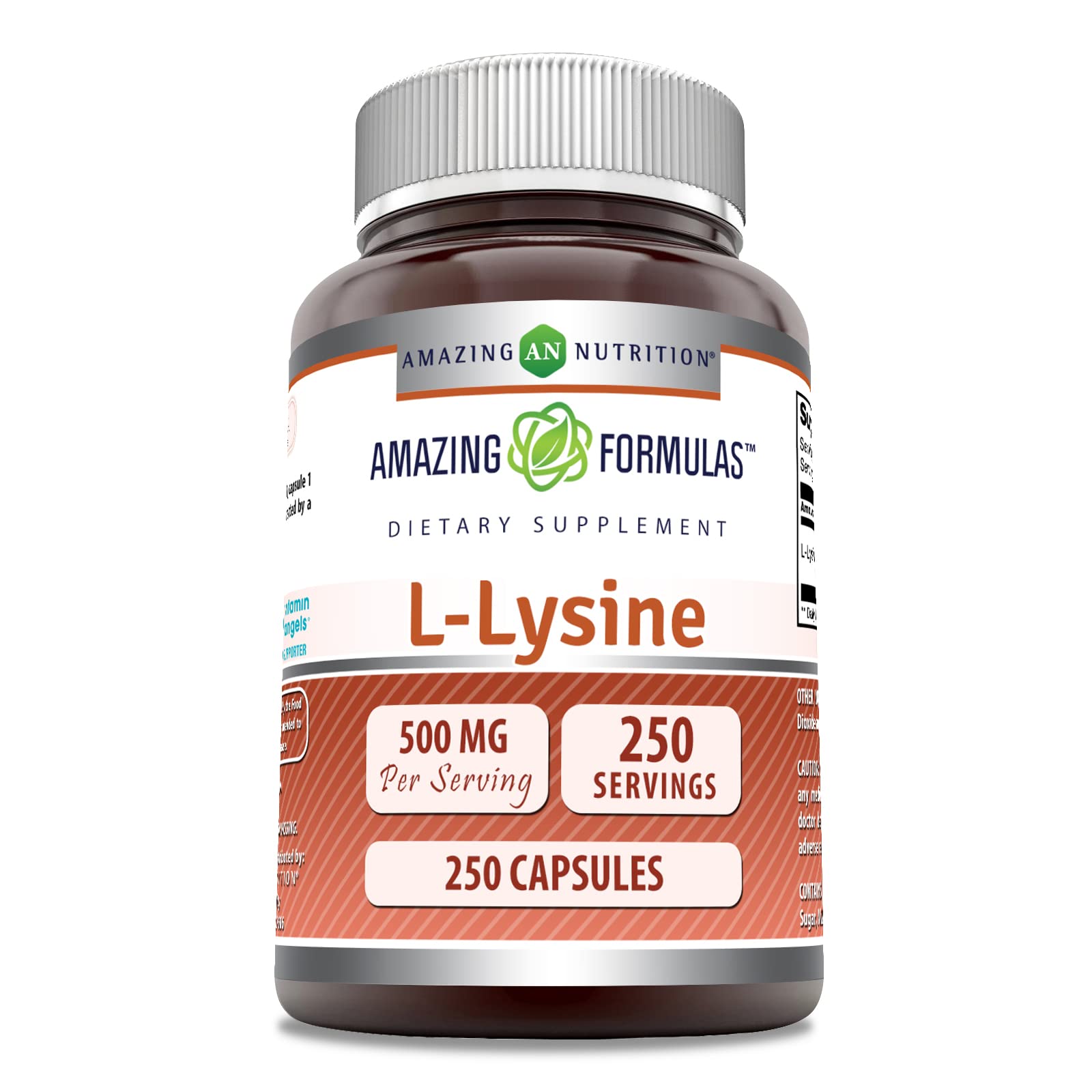 Foto 2 pulgar | Suplemento Amazing Formulas L-lisina 500 Mg 250 Cápsulas - Venta Internacional.
