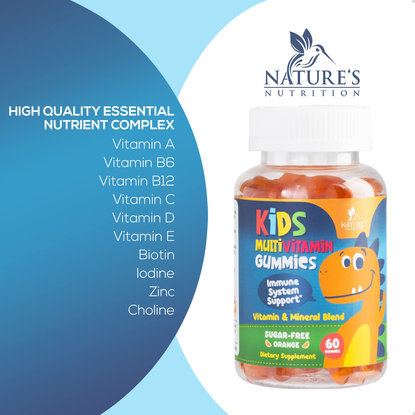Foto 3 | Gominolas Multivitamínicas Nature's Nutrition Kids Sin Azúcar 60 - Venta Internacional.