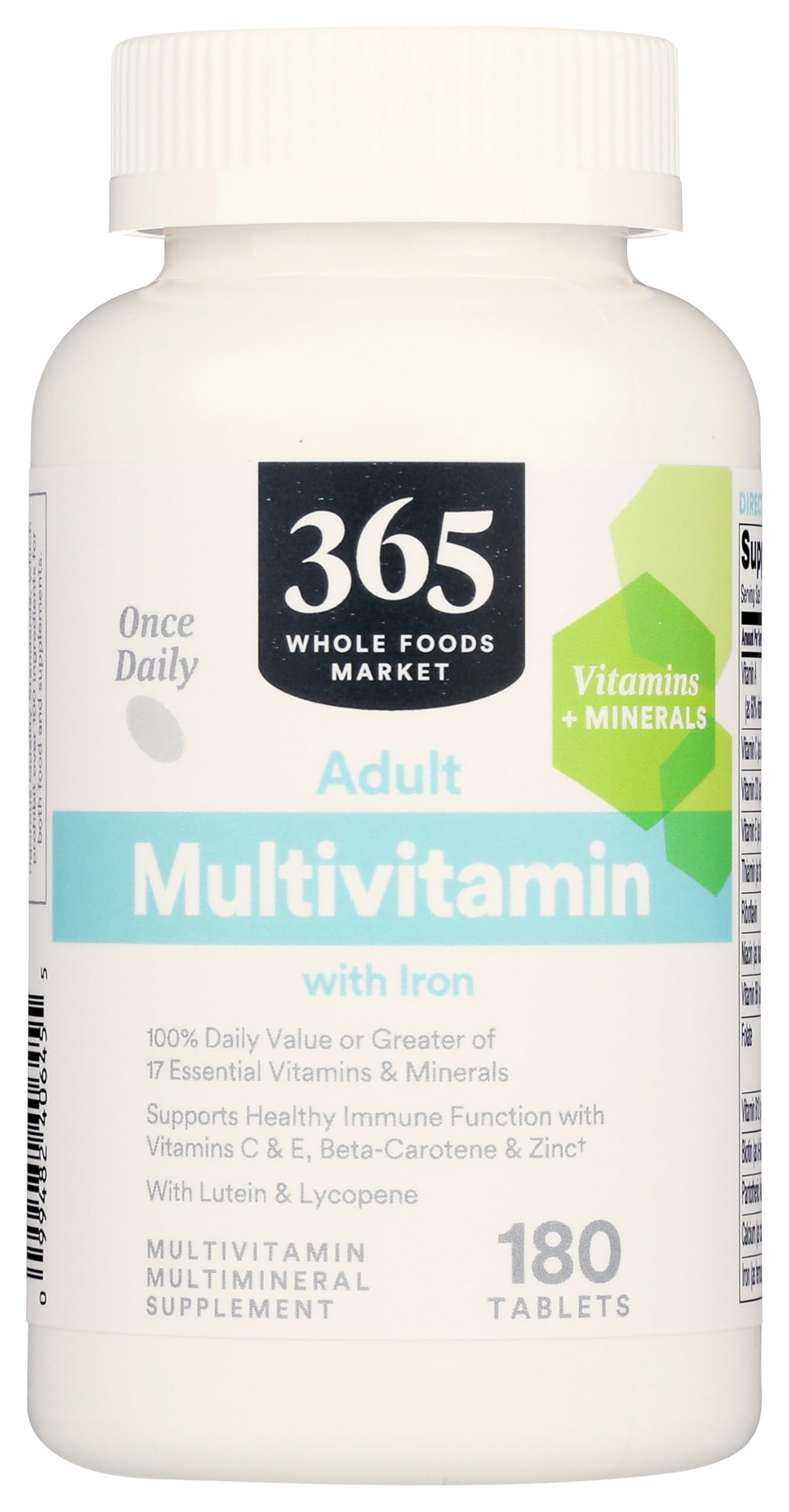 Foto 2 pulgar | Suplemento 365 De Whole Foods Market Multi Para Adultos Con Hierro, 180 Unidades - Venta Internacional.