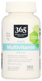 Foto 1 | Suplemento 365 De Whole Foods Market Multi Para Adultos Con Hierro, 180 Unidades - Venta Internacional.
