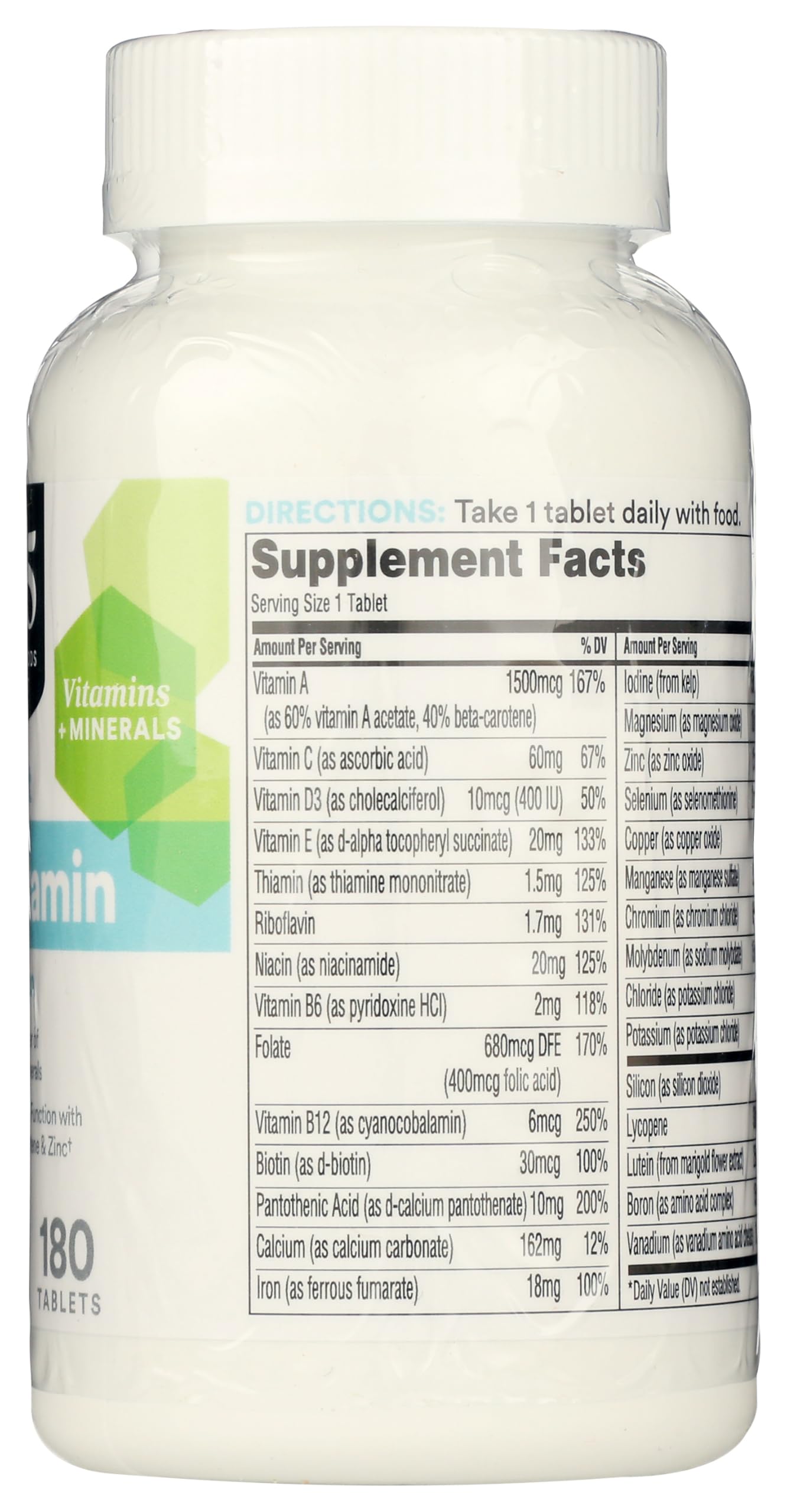 Foto 5 pulgar | Suplemento 365 De Whole Foods Market Multi Para Adultos Con Hierro, 180 Unidades - Venta Internacional.