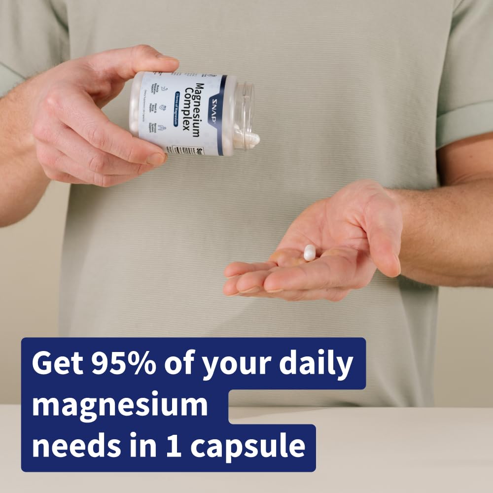 Foto 7 | Complejo De Magnesio 3 En 1 Supplement Snap Supplements 60 Cápsulas - Venta Internacional.