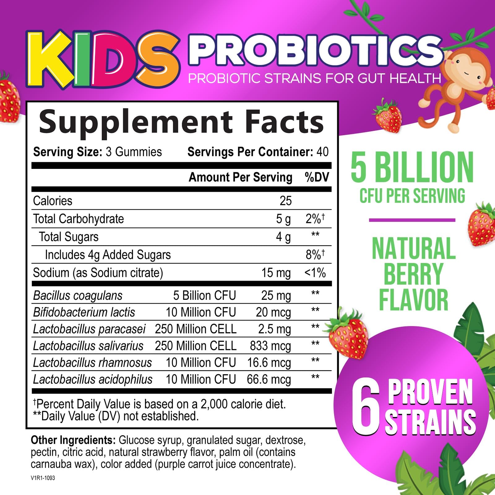 Foto 3 pulgar | Gomitas Probióticas Nature's Nutrition Kids 3+ Salud Digestiva - Venta Internacional.
