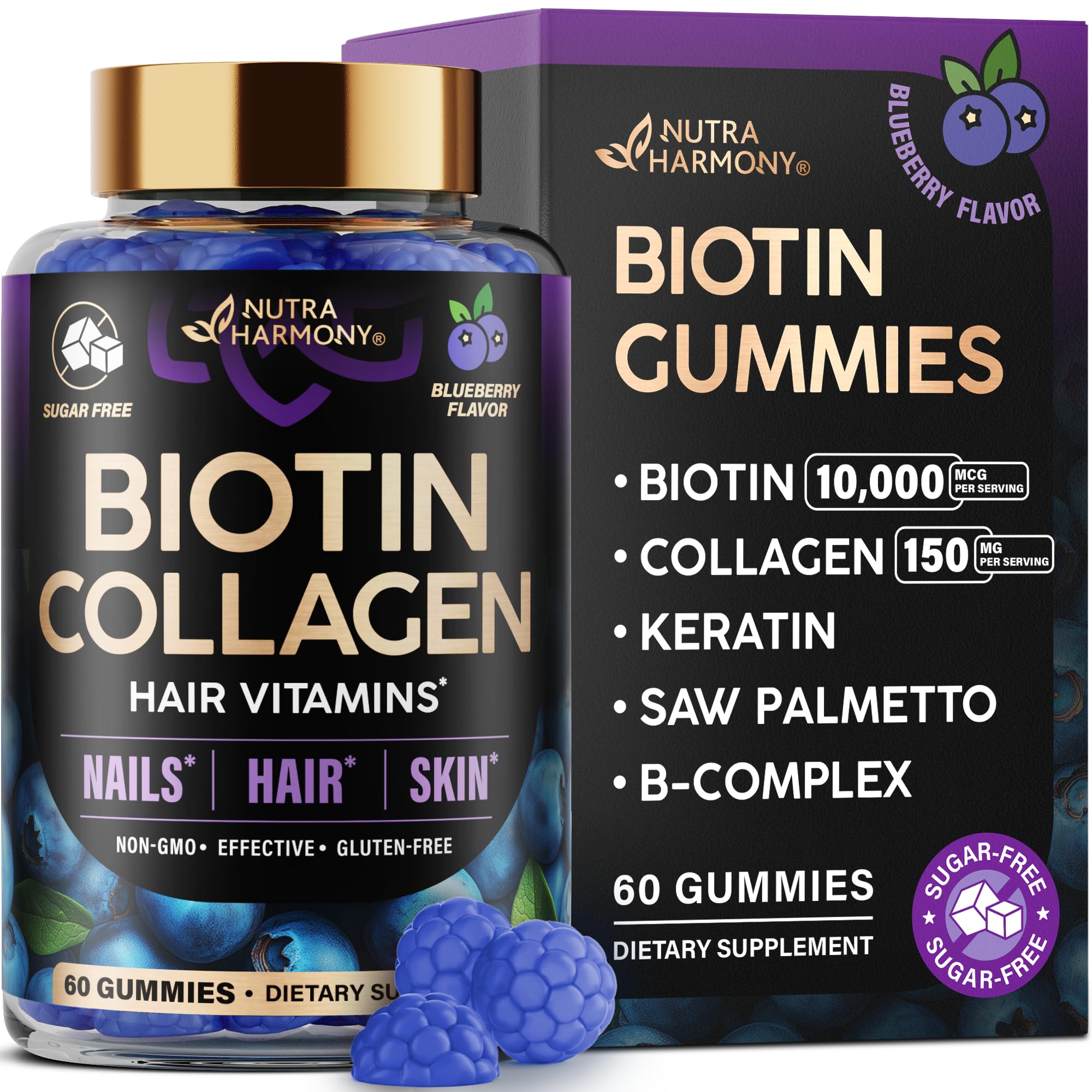 Biotina Nutraharmony 60 Gomitas-Venta Internacional