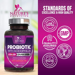 Foto 4 | Probióticos Nature's Nutrition 120 Cápsulas-Venta Internacional