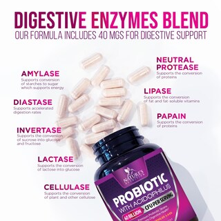 Foto 5 | Probióticos Nature's Nutrition 120 Cápsulas-Venta Internacional