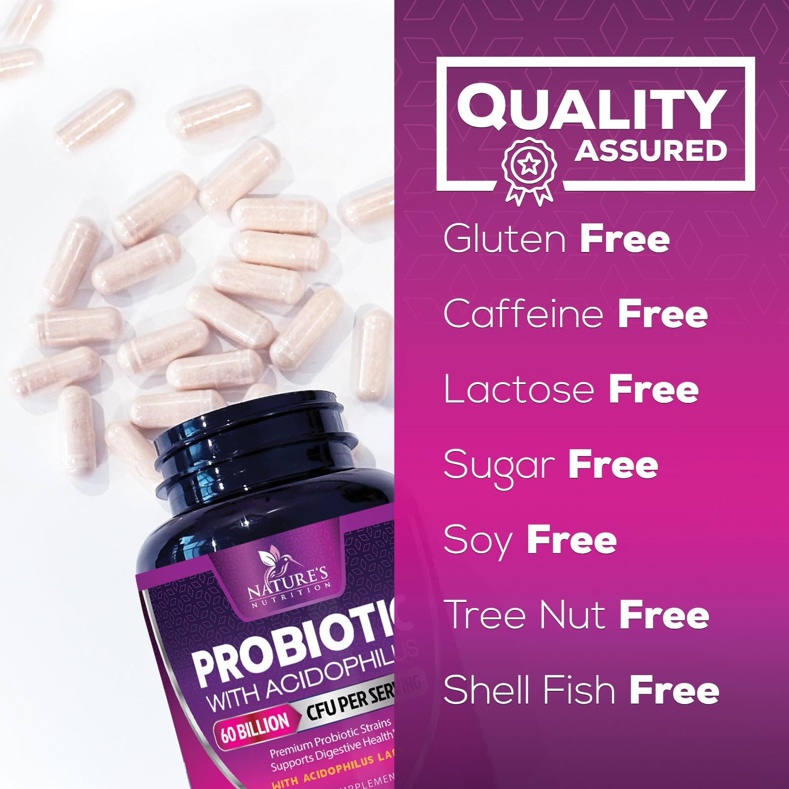 Foto 8 pulgar | Probióticos Nature's Nutrition 120 Cápsulas-Venta Internacional