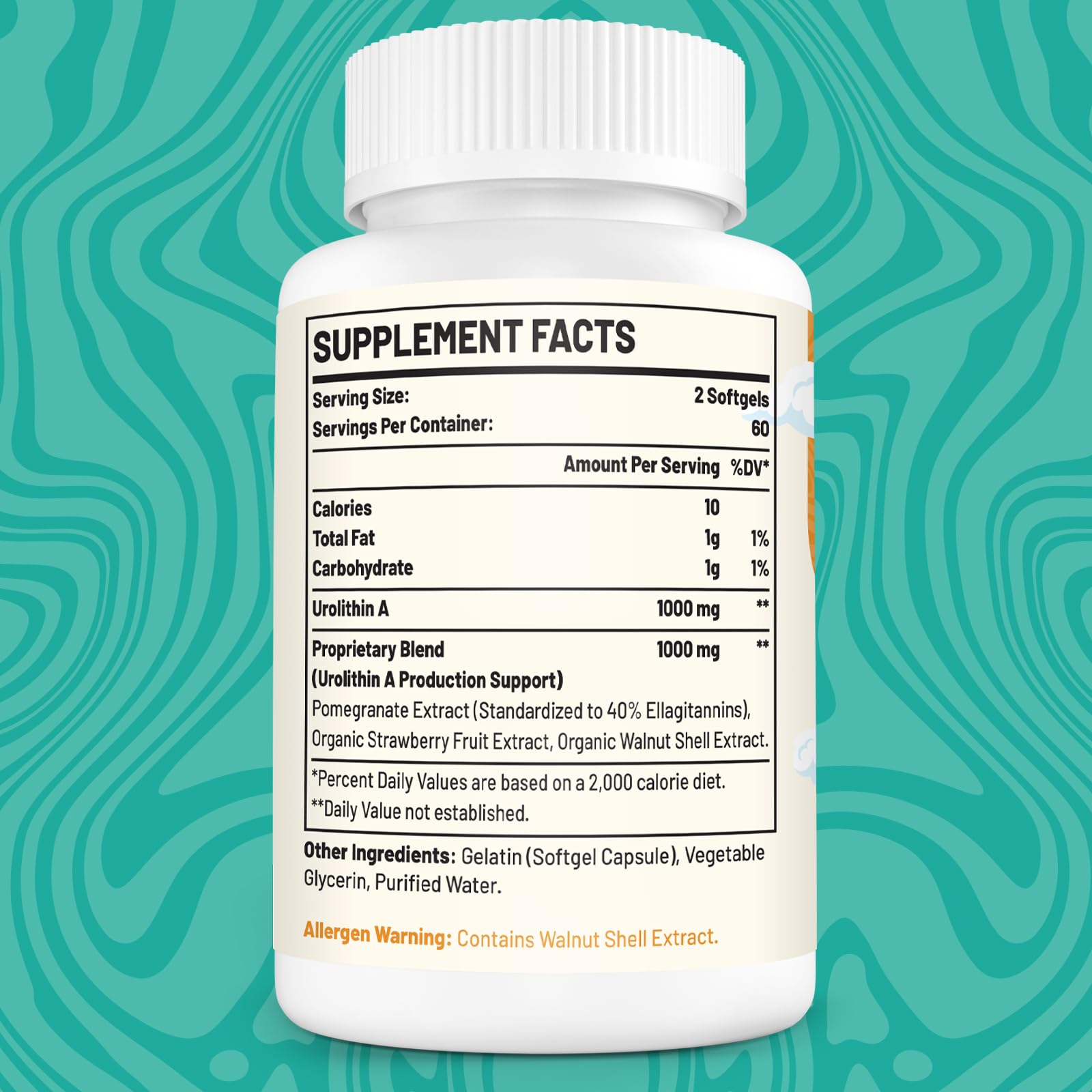 Foto 5 pulgar | Suplemento Pepeior de Urolitina 2000 Mg 120 Cápsulas Blandas - Venta Internacional