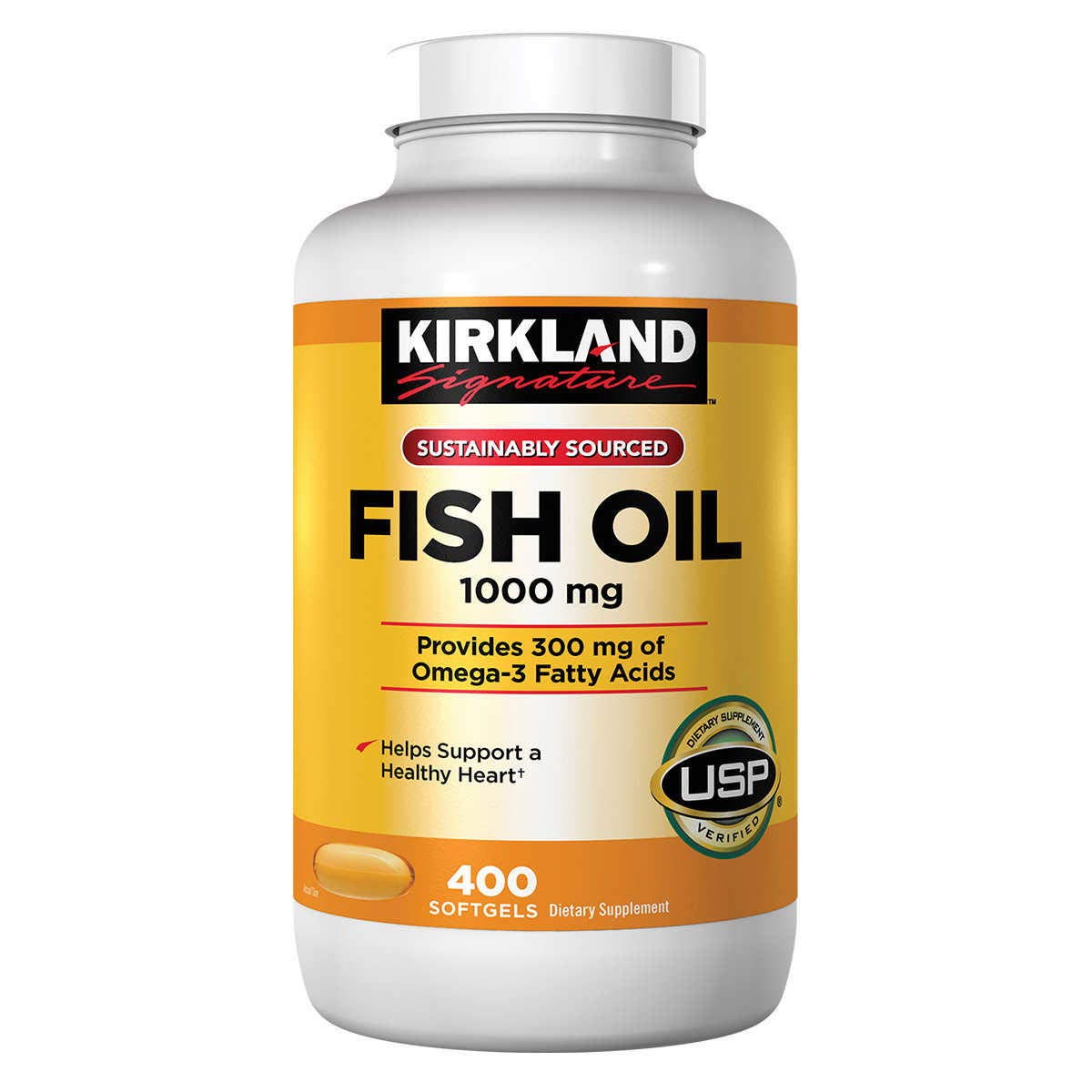 Foto 1 | Suplemento Kirkland Signature Fish Oil 1000 Mg 400 Cápsulas Blandas - Venta Internacional.