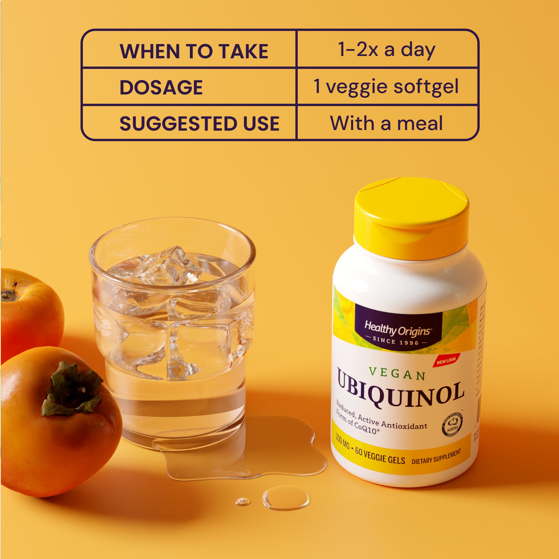 Foto 5 | Suplemento De Ubiquinol Vegano De Healthy Origins, 100 Mg, 150 Geles - Venta Internacional.