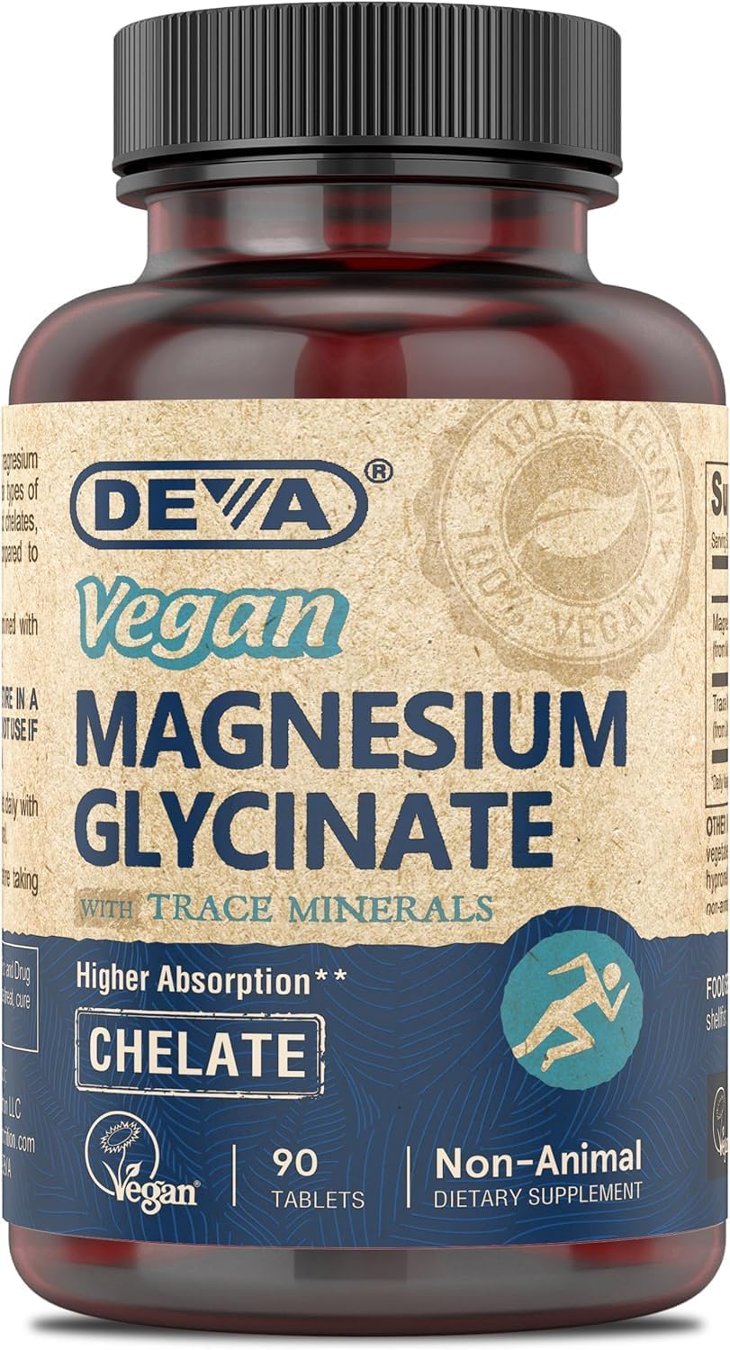 Foto 2 pulgar | Suplemento Deva Glicinato De Magnesio Vegano 300 Mg 90 Comprimidos - Venta Internacional.