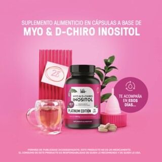 Foto 2 | Life 360+ Inositol Platinum 240 Caps Mio Inositol D-chiro