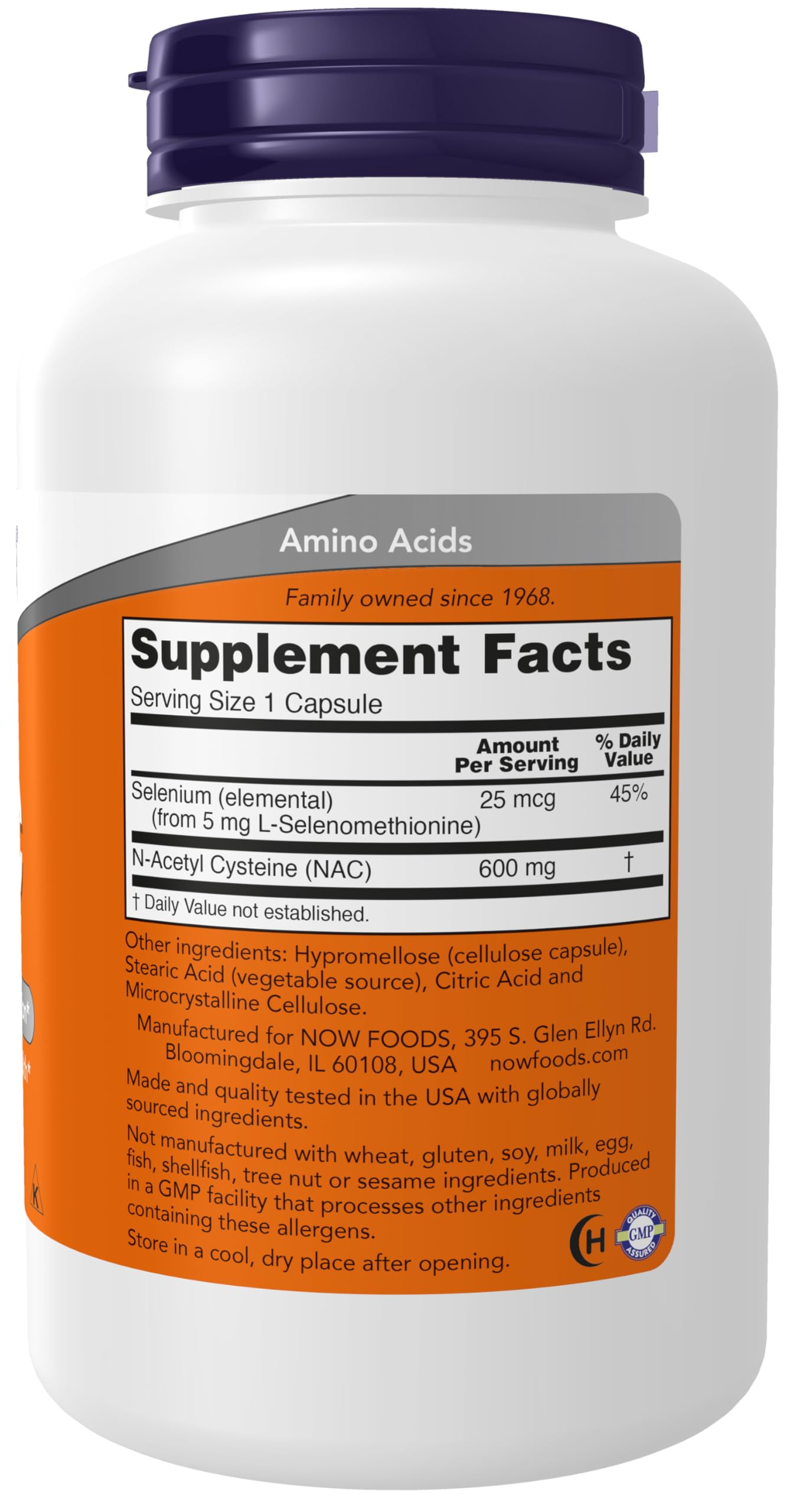 Foto 2 | Complemente Now Foods Nac De 600 Mg Con Selenio, 250 Cápsulas X2 - Venta Internacional.