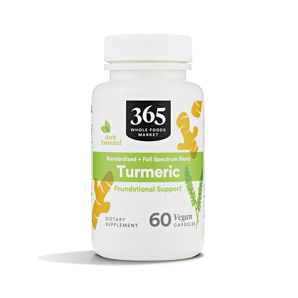 Foto 1 | Suplemento 365 by Whole Foods Market Cúrcuma 60 Comprimidos - Venta Internacional