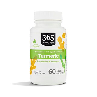 Foto 1 | Suplemento 365 by Whole Foods Market Cúrcuma 60 Comprimidos - Venta Internacional
