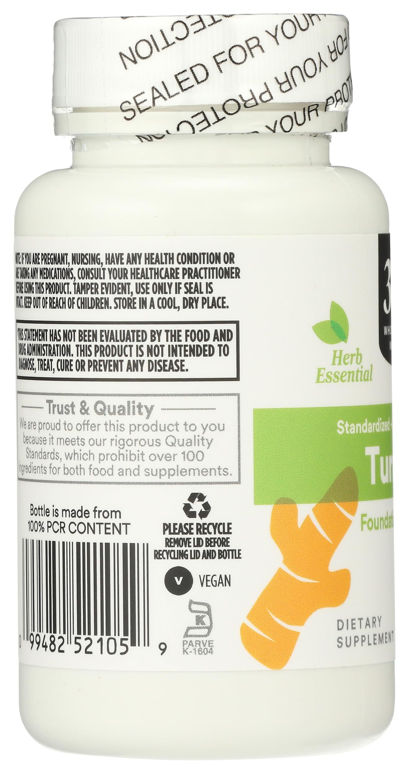 Foto 4 | Suplemento 365 by Whole Foods Market Cúrcuma 60 Comprimidos - Venta Internacional