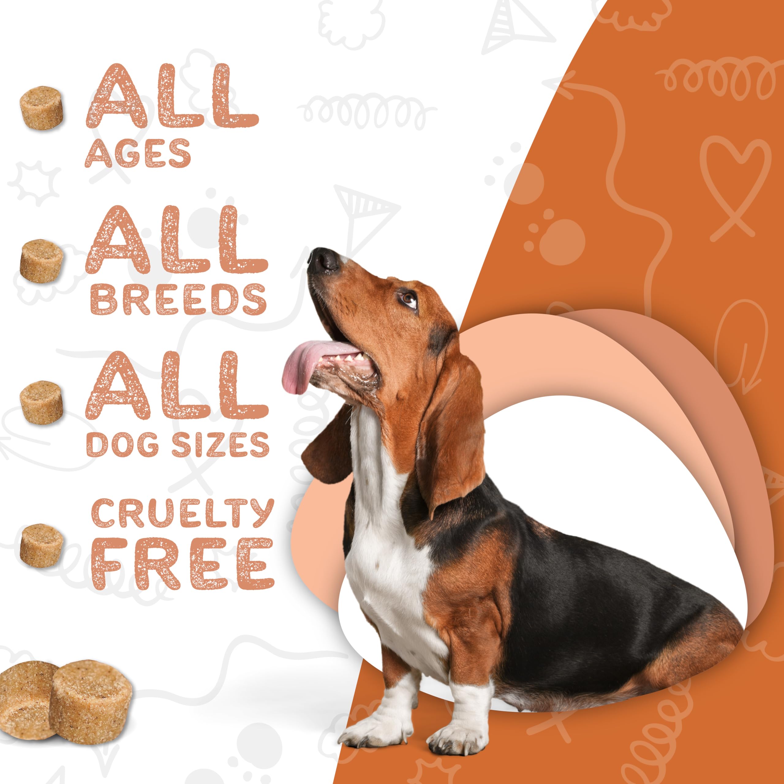 Foto 7 pulgar | Suplemento Para Perros Waggedy Hip And Joint Con Cúrcuma, 120 Masticables - Venta Internacional.